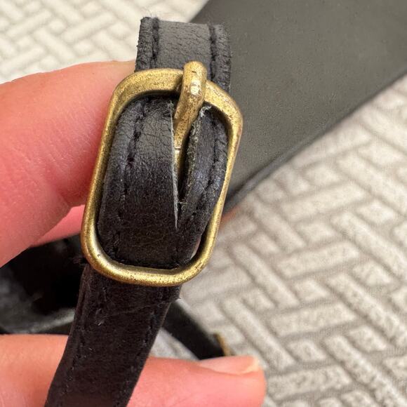 Elf Venus Leather Flats Black Size 12 Handmade Cottagecore Balletcore - Picture 9 of 9